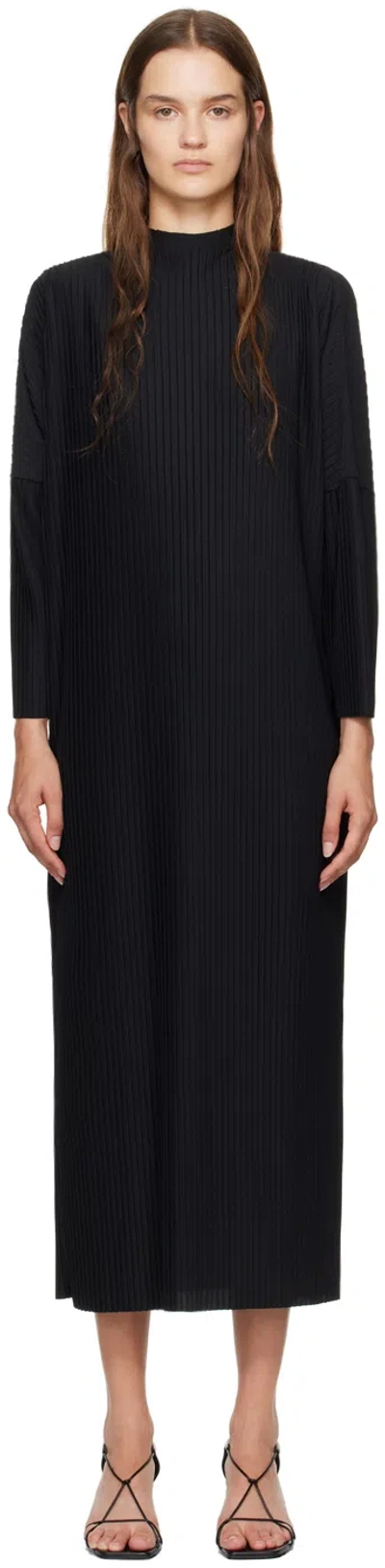 Max Mara Black Faraone Midi Dress In 004 Black