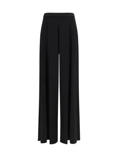 Max Mara Black Flared Flat Front Pants