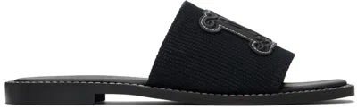 Max Mara Black Geneve Sandals In 2 Black