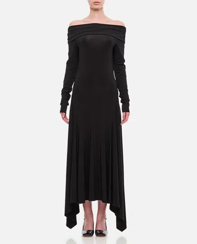 MAX MARA BLACK GERLA LONG SLEEVE DRESS