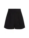 Max Mara Giugno Wool-blend Shorts In Black
