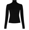 Max Mara Cashmere Yarn Turtleneck Sweater In Black
