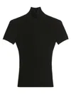 Max Mara High Neck Wool Knit Sweater Clothing In Black