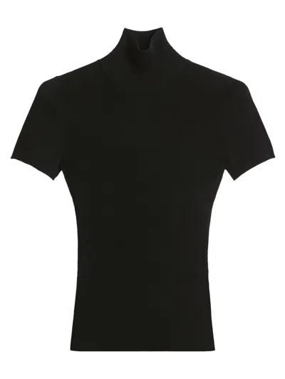 MAX MARA BLACK HIGH-NECK TOP
