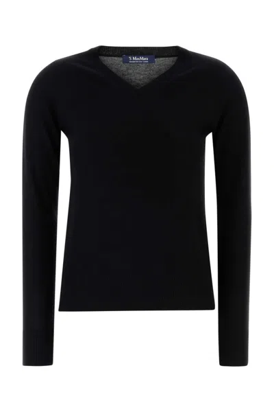 Max Mara Black Idoneo Wool Sweater