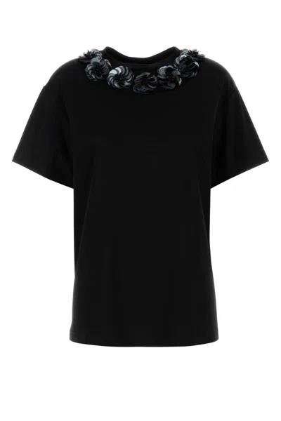 MAX MARA BLACK JERSEY GENNAIO T-SHIRT