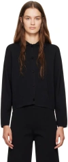 Max Mara Kiota Button-down Viscose Knit Jacket In 004 Black