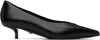Max Mara Black Kitten Pump Heels In Black
