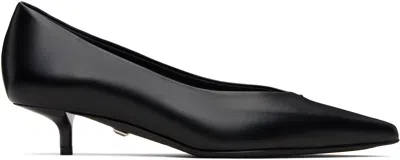Max Mara Black Kitten Pump Heels