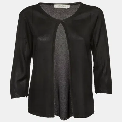 Max Mara Black Knit Cardigan