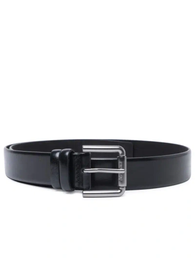 Max Mara Black Leather Belt