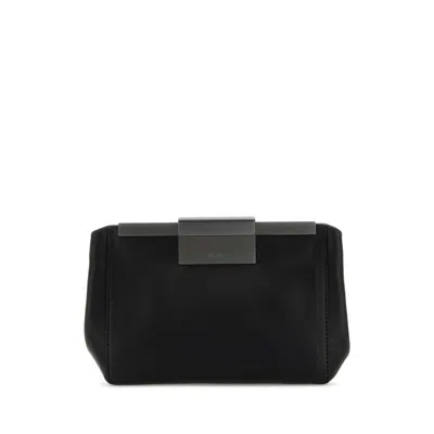 MAX MARA MAX MARA BLACK LEATHER BELT BAG