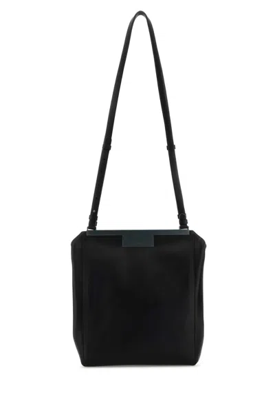 MAX MARA MAX MARA BLACK LEATHER MMSUMMER SHOULDER BAG