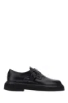 Max Mara Black Leather Monk Strap Buckle Shoes In 004