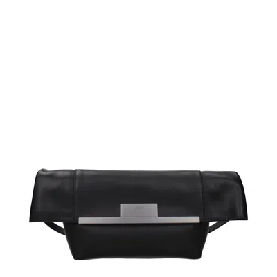 Max Mara Black Leather Shoulder Bag