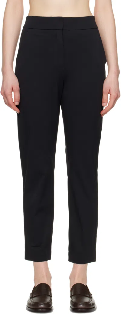 Max Mara Black Lipari Trousers In 006 Black