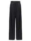 Max Mara High Waist Satin Finish Wide Leg Trousers
