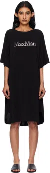 Max Mara Short Sleeve Dress In Black