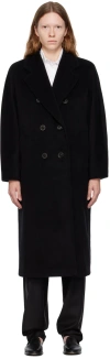Max Mara Madame Coat In 003 Black