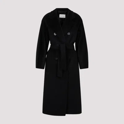 MAX MARA BLACK MADAME WOOL COAT
