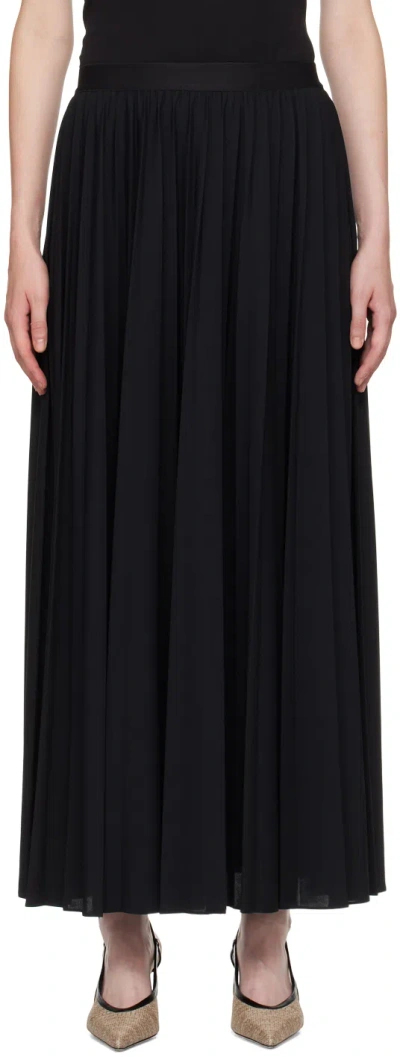 Max Mara Black Maesa Maxi Skirt In 004 Black