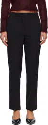 Max Mara Black Malika Trousers In Black