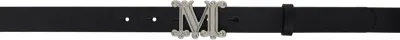 Max Mara Black Mgraziata 25 Belt In 004 Black