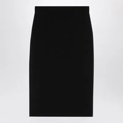 Max Mara Black Midi Pencil Skirt Women
