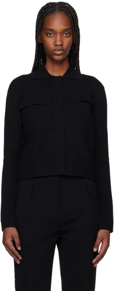 Max Mara Black Mito Cardigan In 002 Black