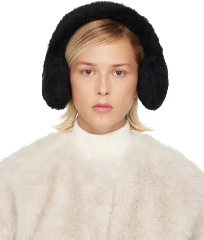 Max Mara Black Muffy1 Ear Muffs