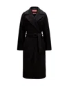 Max Mara Studio Cles Single-breasted Wool Coat In Black