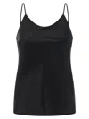 Max Mara Pattern Strap Top Plain In Black