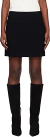 Max Mara Studio Black Triacetate Blend Pagine Mini Skirt In Black