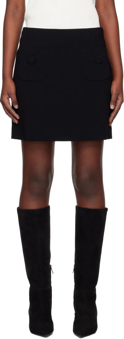 MAX MARA BLACK PAGINE MINISKIRT