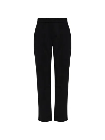 Max Mara High Waist Tailored Cropped Slim Fit Pants In Black