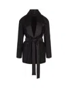 Max Mara Pau Viscose Blend Blazer With All-over Sequins In Black