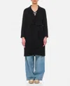 Max Mara Unlined Virgin Wool Pauline Coat In Black