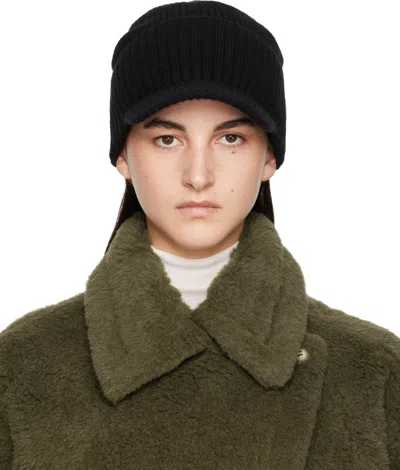 Max Mara Black Pavidi Beanie In 003 Black