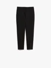 Max Mara Jersey Trousers With Belt Loops And French Pockets In Black