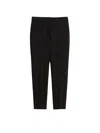 Max Mara Tapered Cropped Trousers In Black