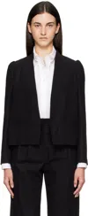 Max Mara Woman Jacket Black Size 12 Cotton In Multi