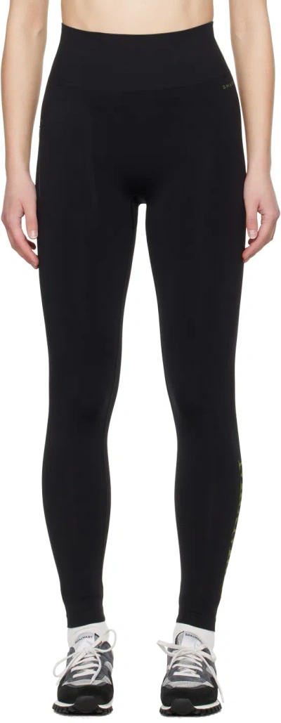 Max Mara Black Pirania Leggings In 3 Black