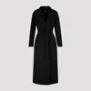 Max Mara Black Poldo Wool Coat In Black