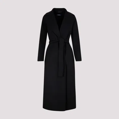 Max Mara Black Poldo Wool Coat