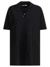 Max Mara Keyhole Short Sleeve Tie Detail Top In Black