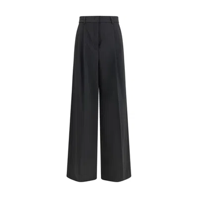 Max Mara Black Polyester Casual Pants