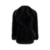 Max Mara Black Polyester Coat