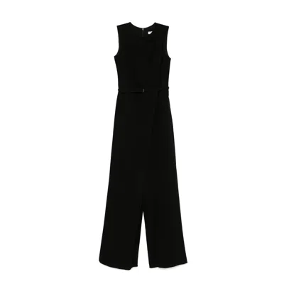 MAX MARA BLACK POLYESTER JUMPSUIT