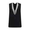 Max Mara Black Polyester Shirt In Black