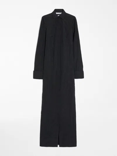 Max Mara Black Poplin Rovigo Shirt Dress